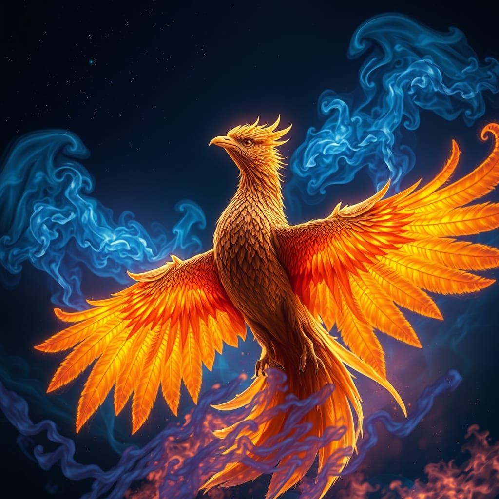 Phoenix Rising from Cosmic Flames