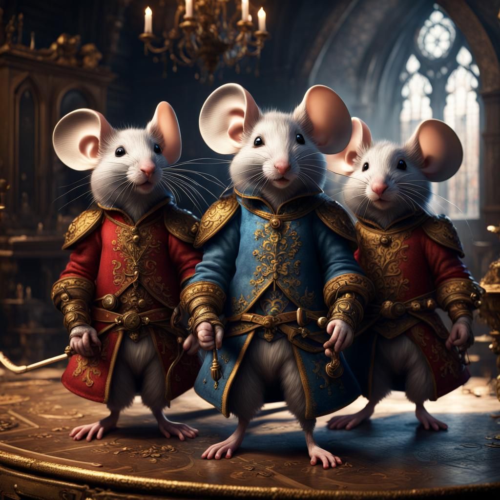 Mice as The Three Musketeers: Digital Matte Painting