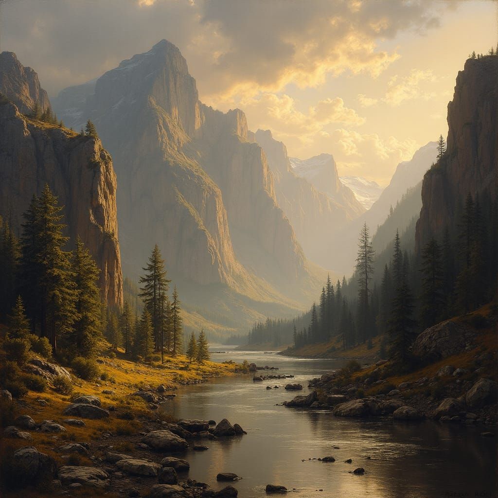 Landscape Painting in the Style of the Old Masters