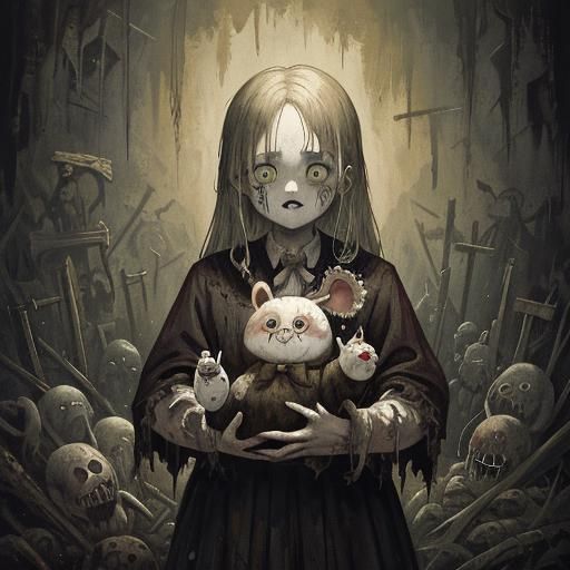 Disturbing Bunny: Grotesque Impressionist Cannibal