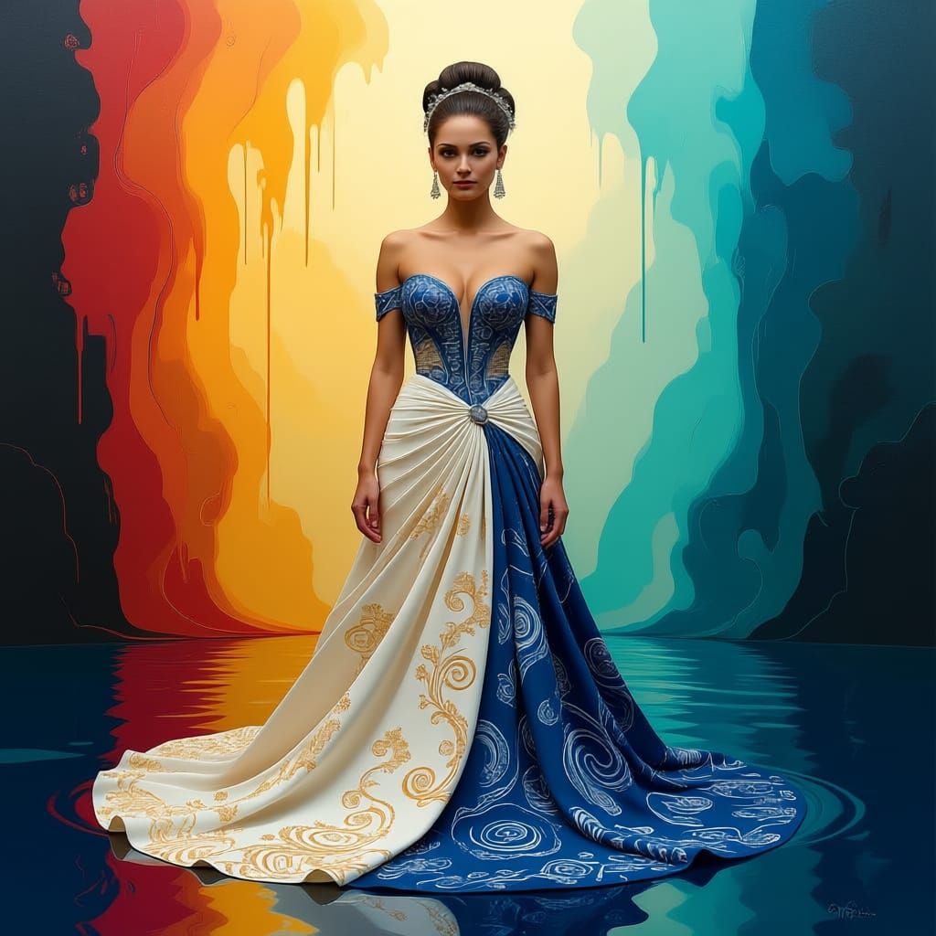 Woman Looking Directly at Camera