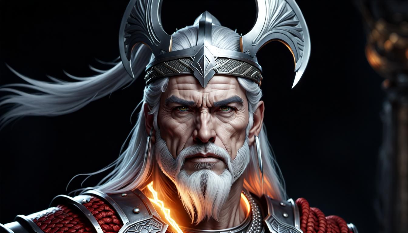 silver haired barbarian