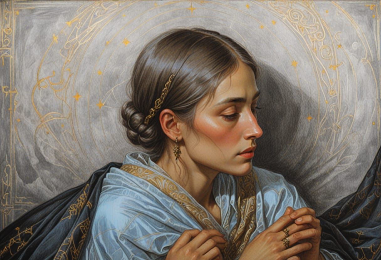 Mystical Gothic Art with Dreamlike Transparencies