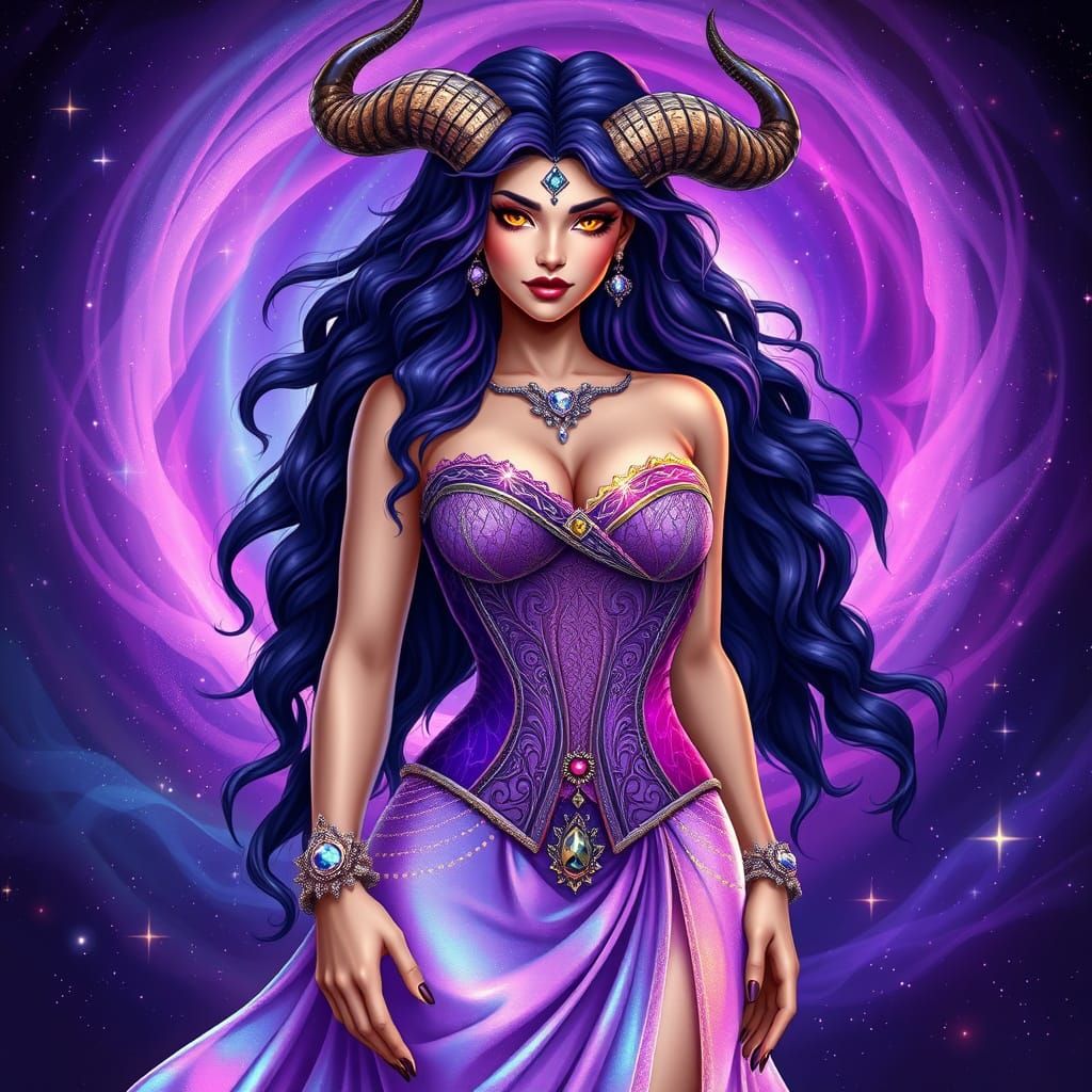 Sensual Taurus Goddess Embodies Zodiac Sign's Cosmic Essence