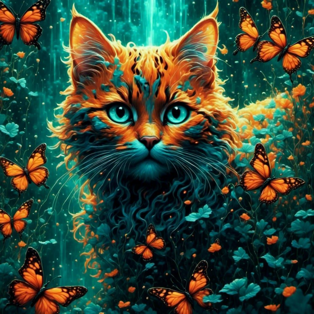 <lora:CUTE-Critters:1.0> <lora:Cute Animals:1.0> Two Iridesc...