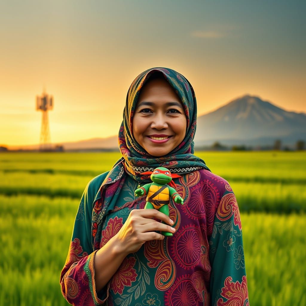 Ninja Turtles Meet Indonesian Heritage in Vibrant Batik