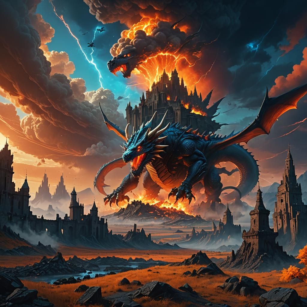 Epic Dragon soars through Nuclear Wasteland in a Cyberpunk A...