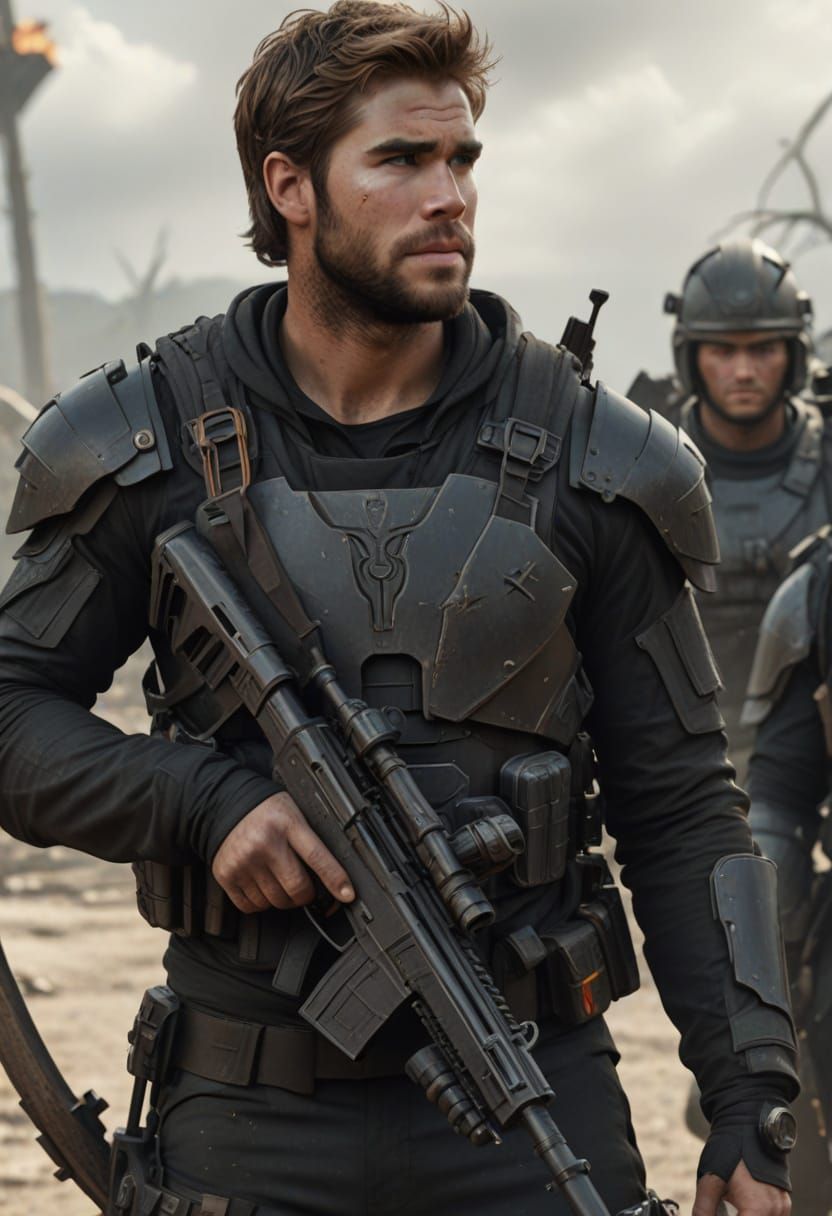 Gale in Black Space Armor