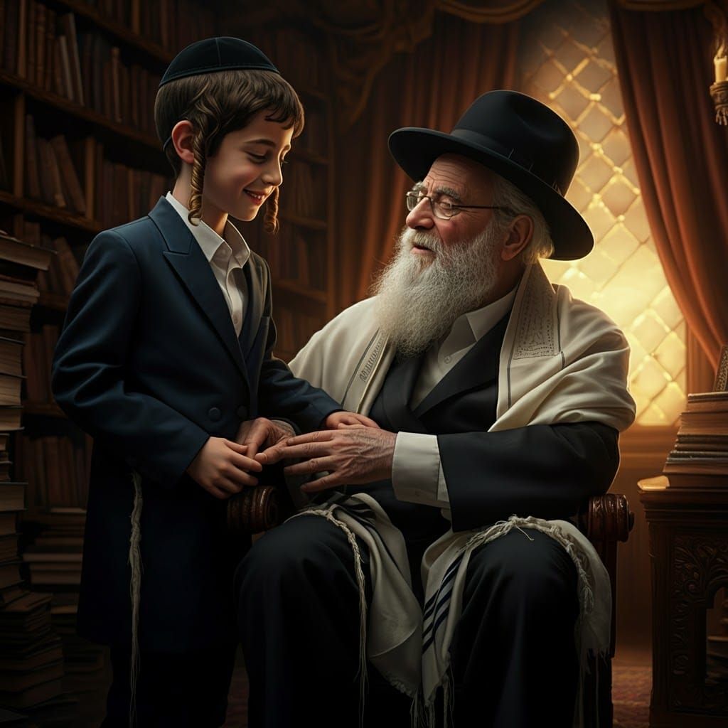 Joyful Smile Shared in Golden Light