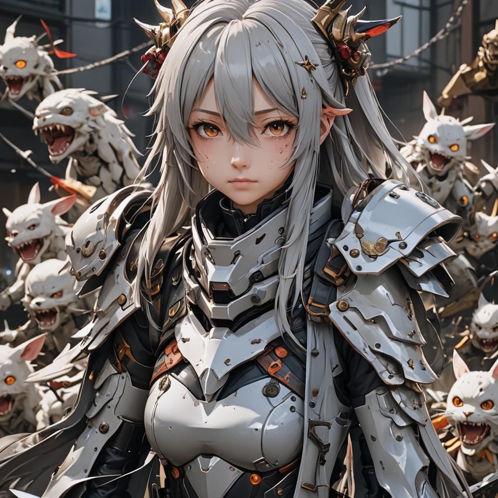Detailed 3D Anime Art Inspired by WLOP