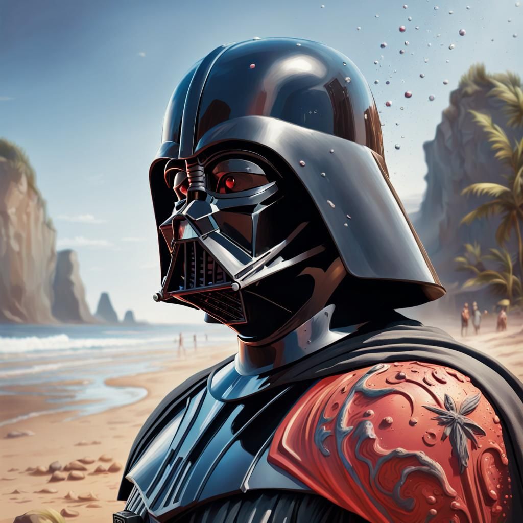 Darth Vader at the Beach