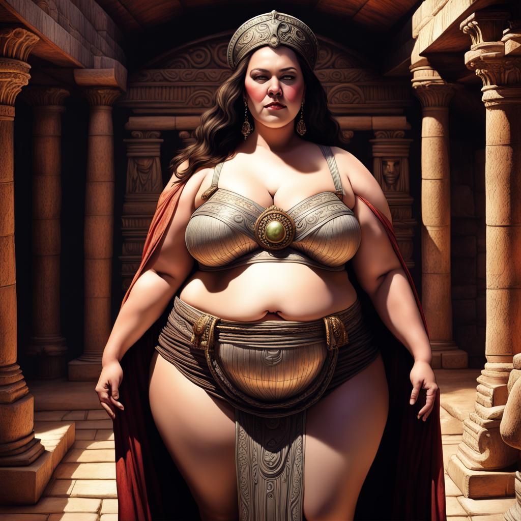 Goddess as Temple Priestess in Gothic Style