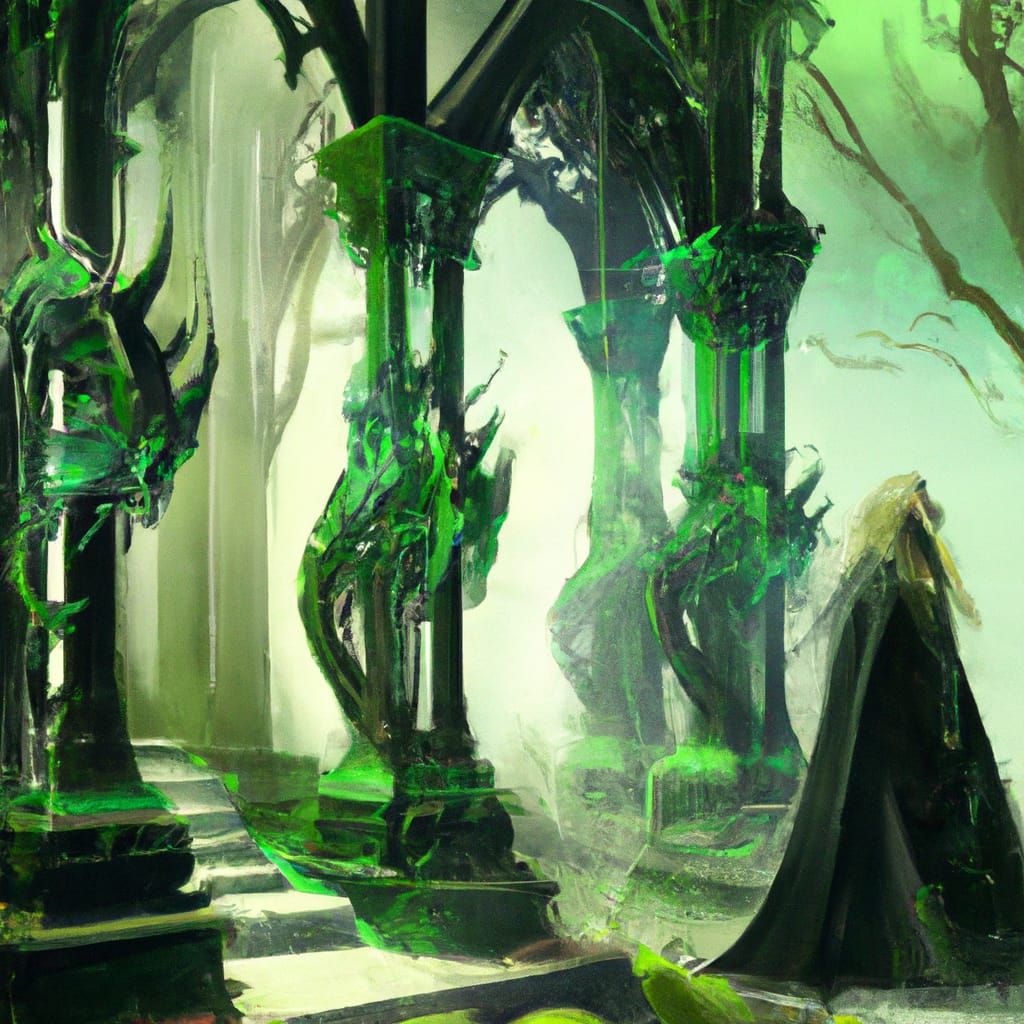 The emerald green temple