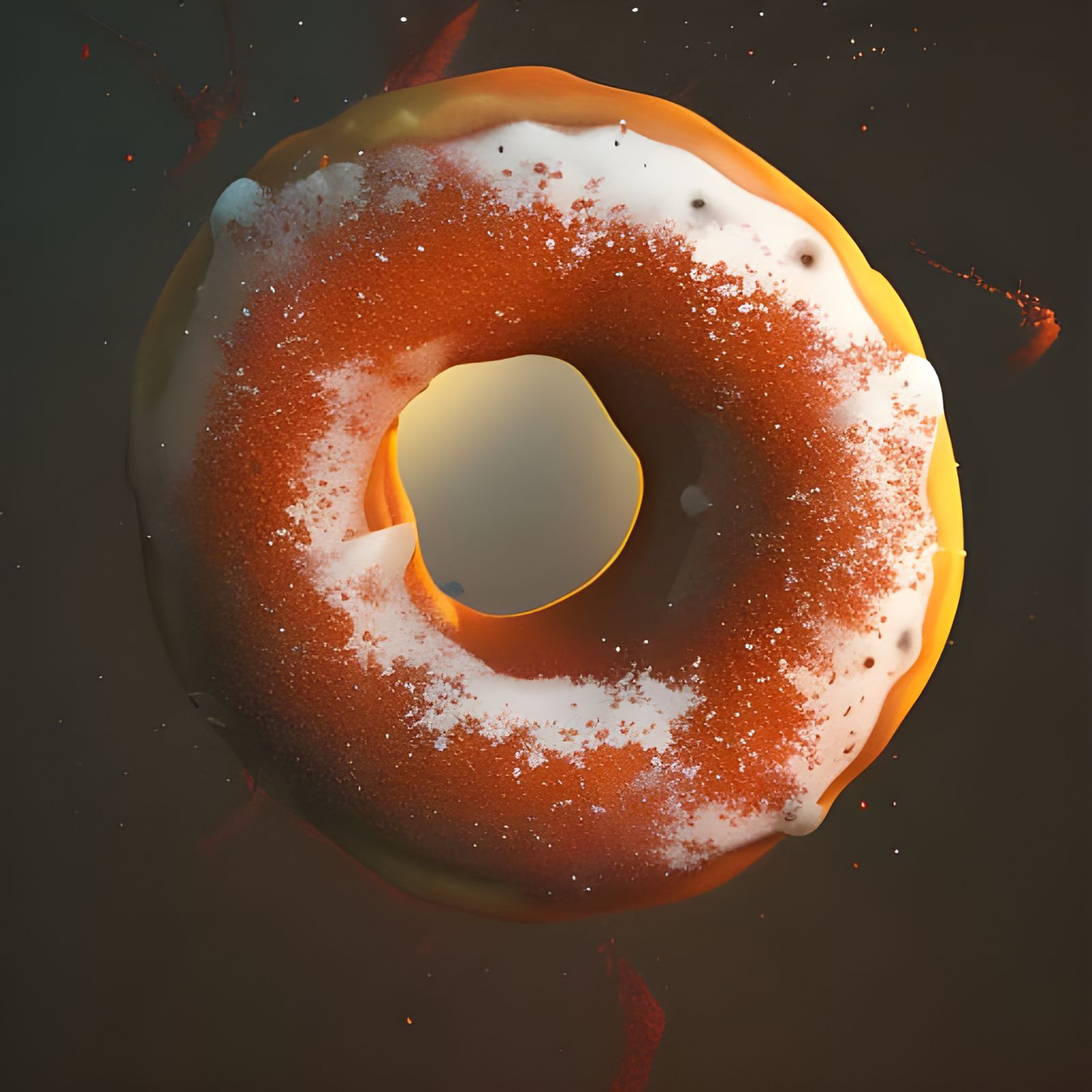 Portal Doughnut in Dark Fantasy Art Nouveau Style