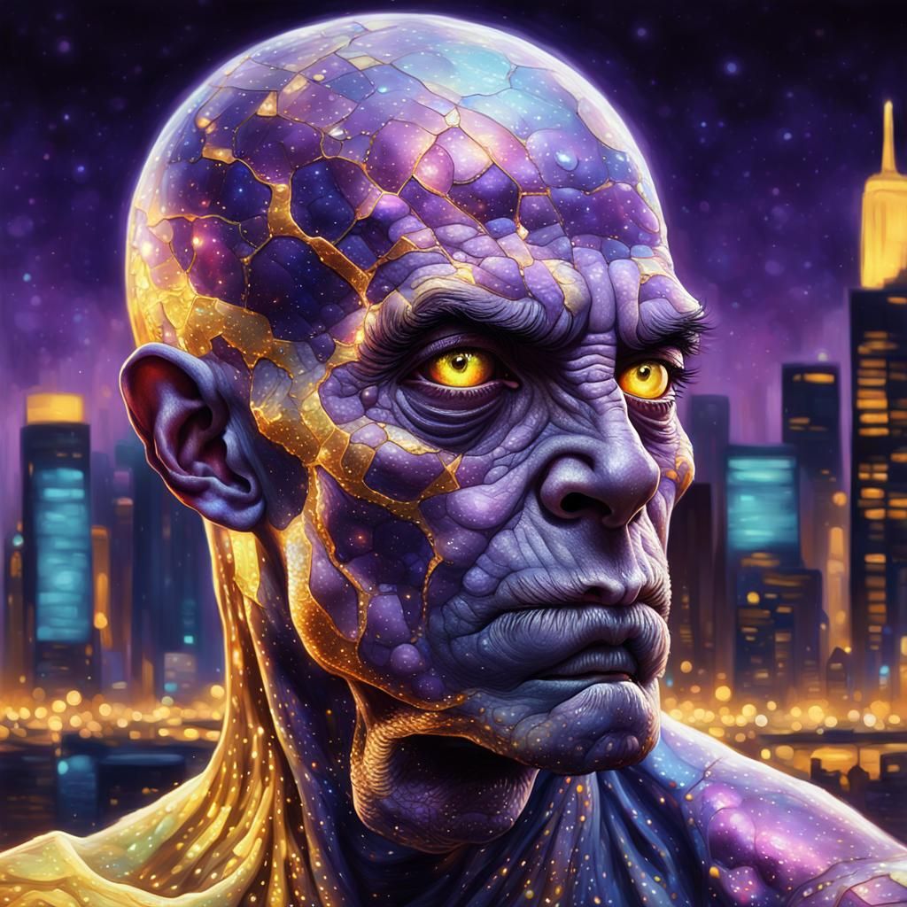 Otherworldly Being Portrait in Hyper-Realistic Digital Art