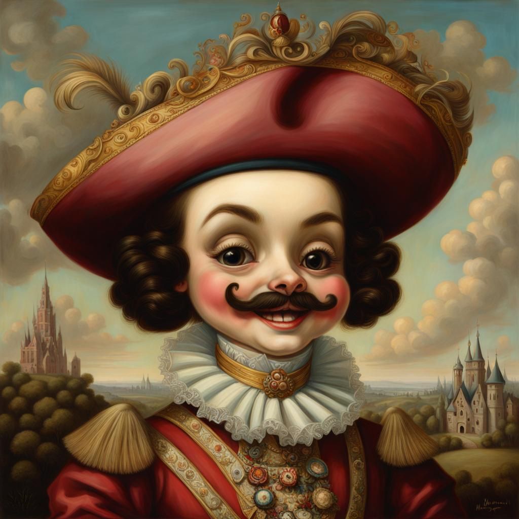 Laughing Cavalier in Mark Ryden's Style