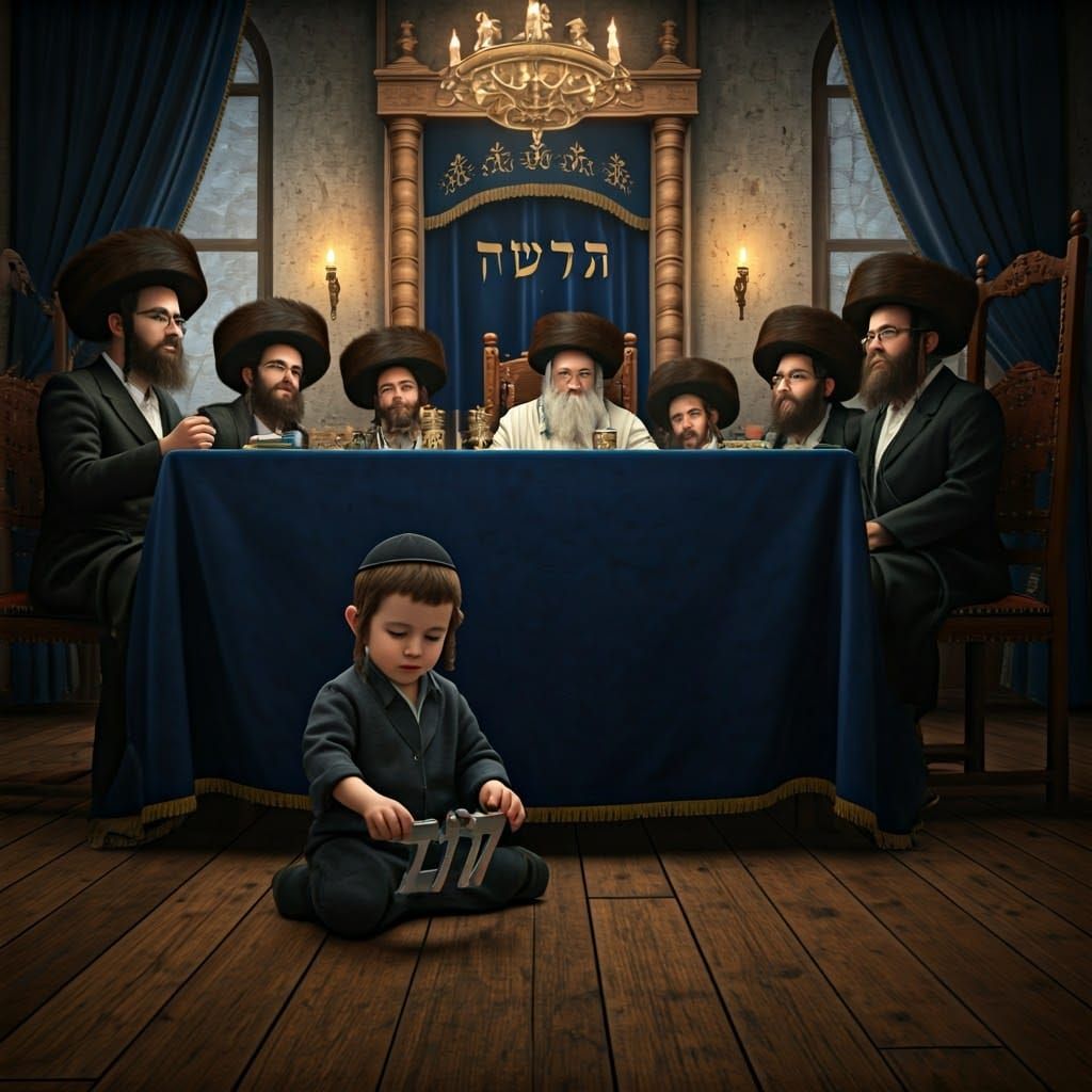 Kind und Rebbe's Tisch