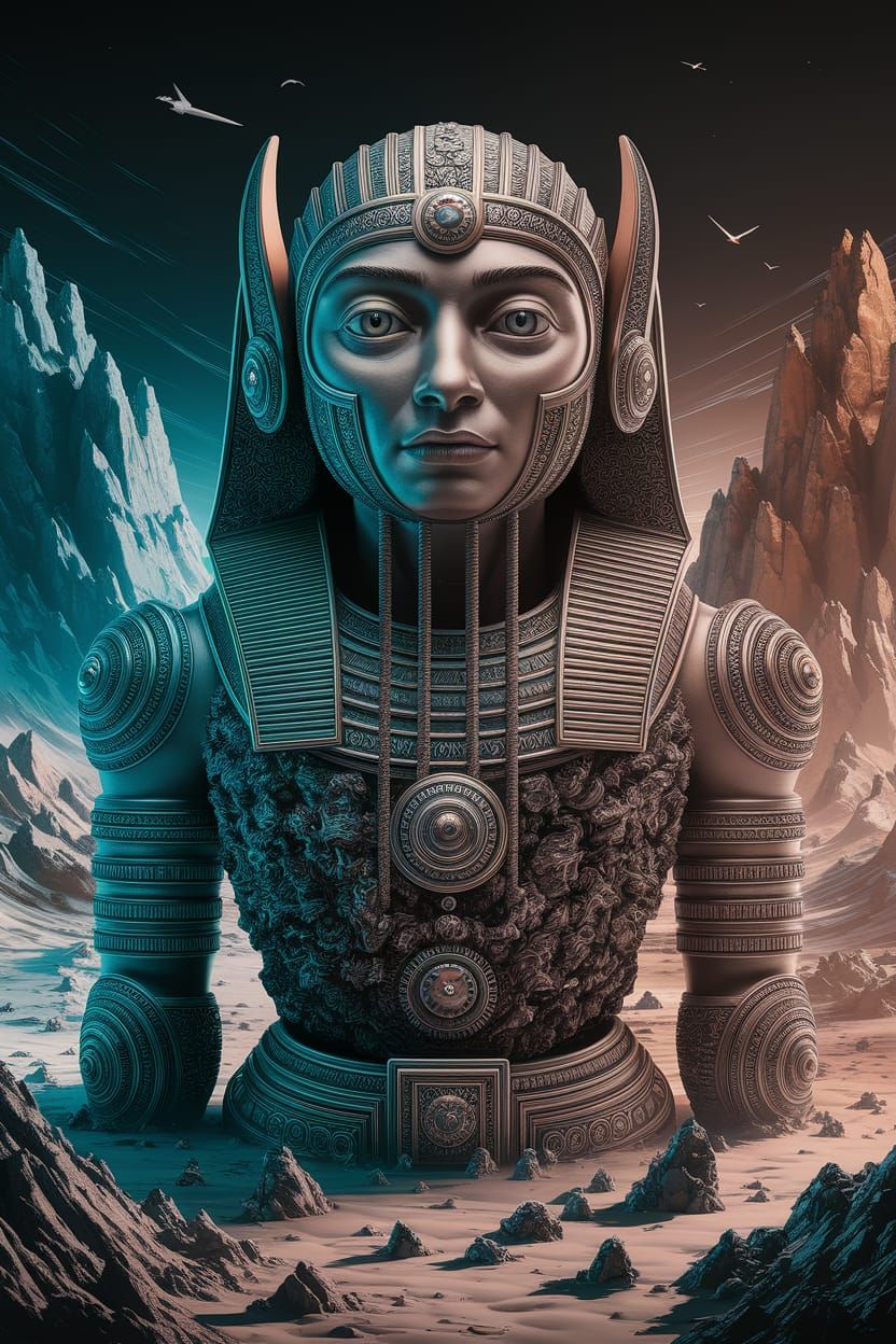 Jacquard Weave Ushabti Inuk Golems Otherworldly Environment