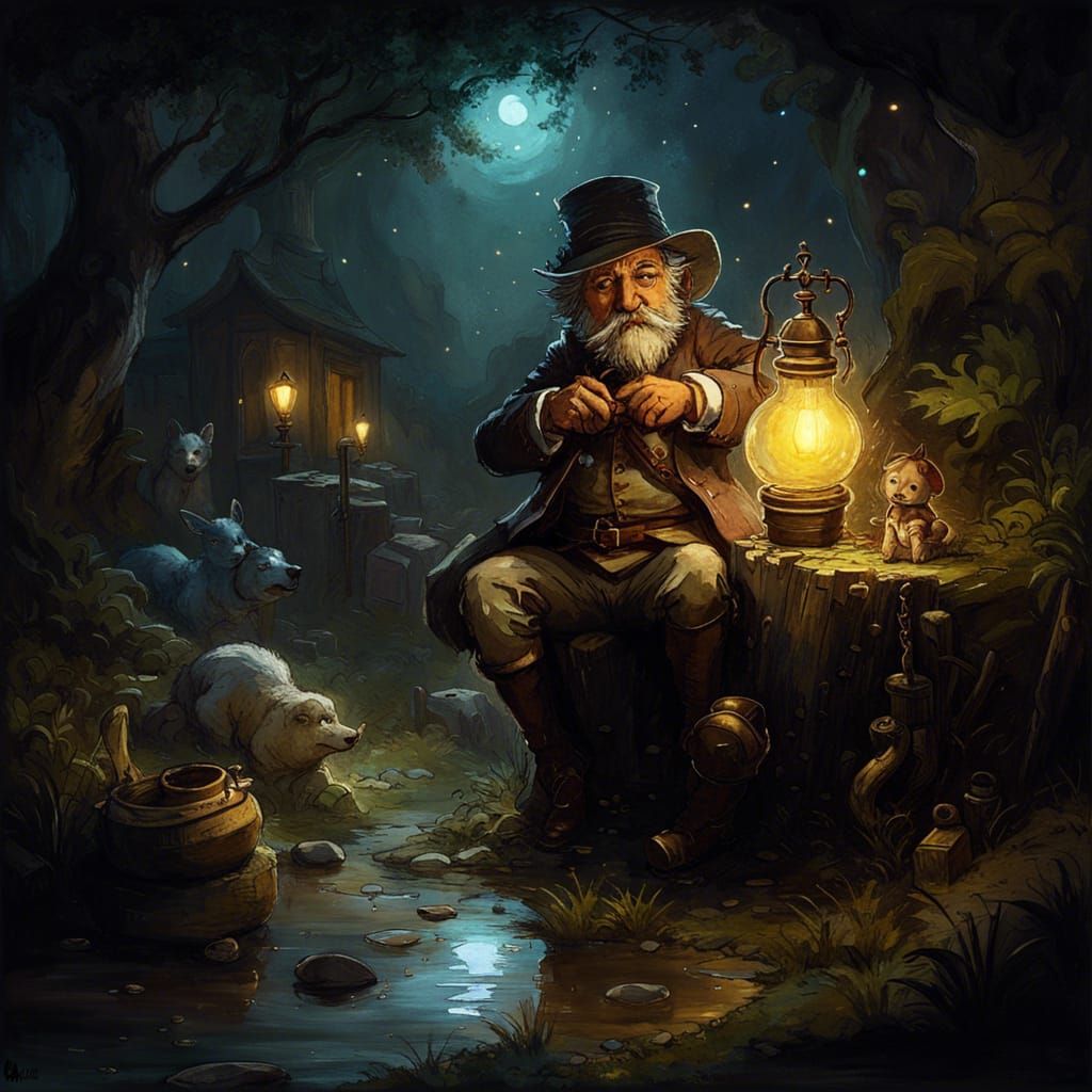 Fantasy Landscape in Style of William Keith