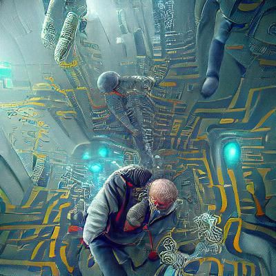 Science Fiction Art: The Unteleported Man
