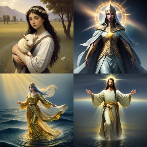 Jesus Christ in a Majestic Setting