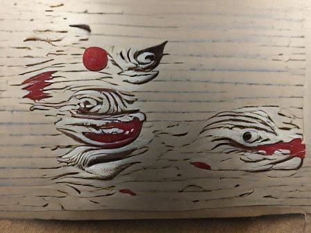 Pennywise as Japanese Woodcut Art