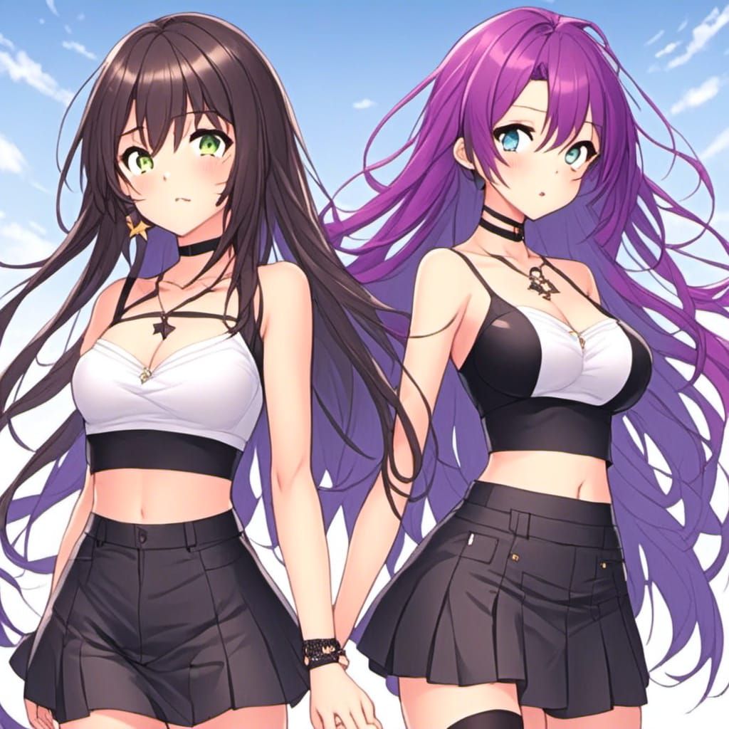 Realistic Portrait of an Attractive Woman with Thigh Gap