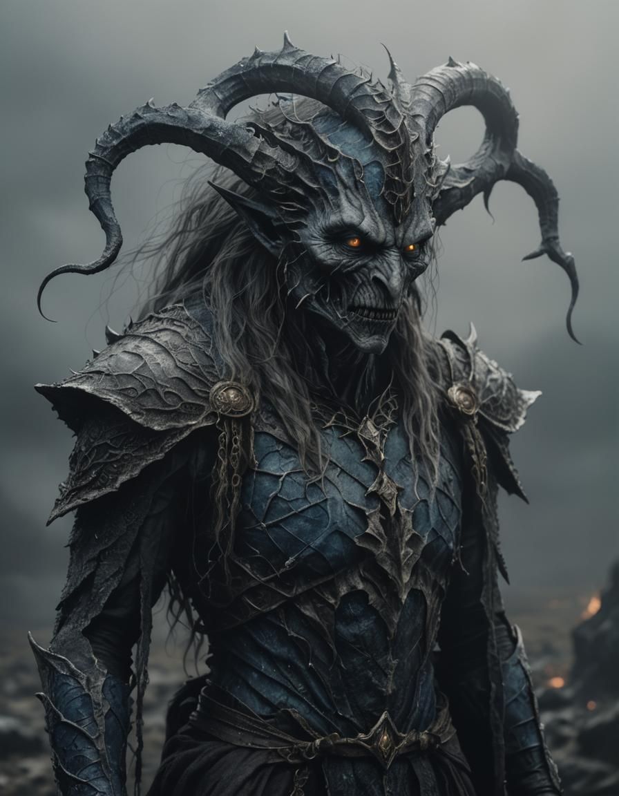 Horror Creature Portrait in Lord of the Rings Style