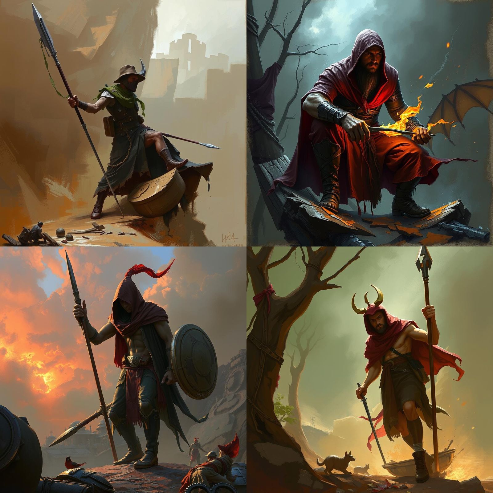 Dramatic Landscape in Digital Painting Style