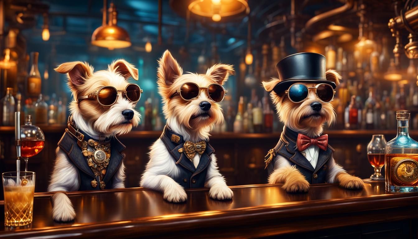 3 Terrier bartenders