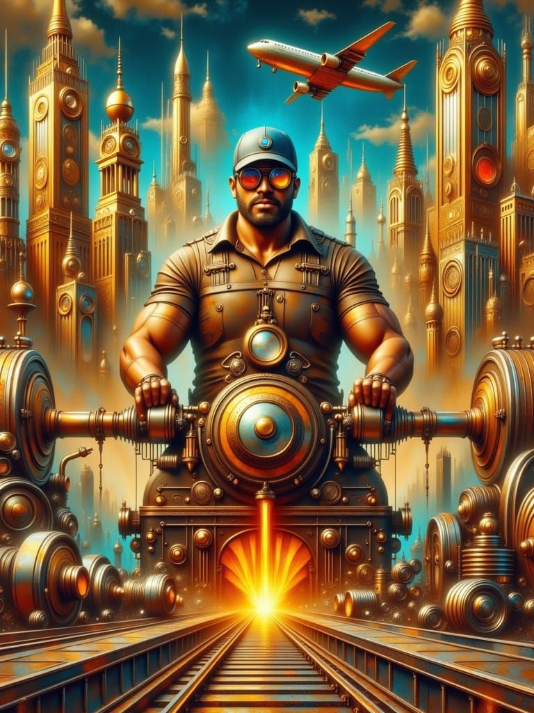 Industrial Masterpiece in Art Deco Style