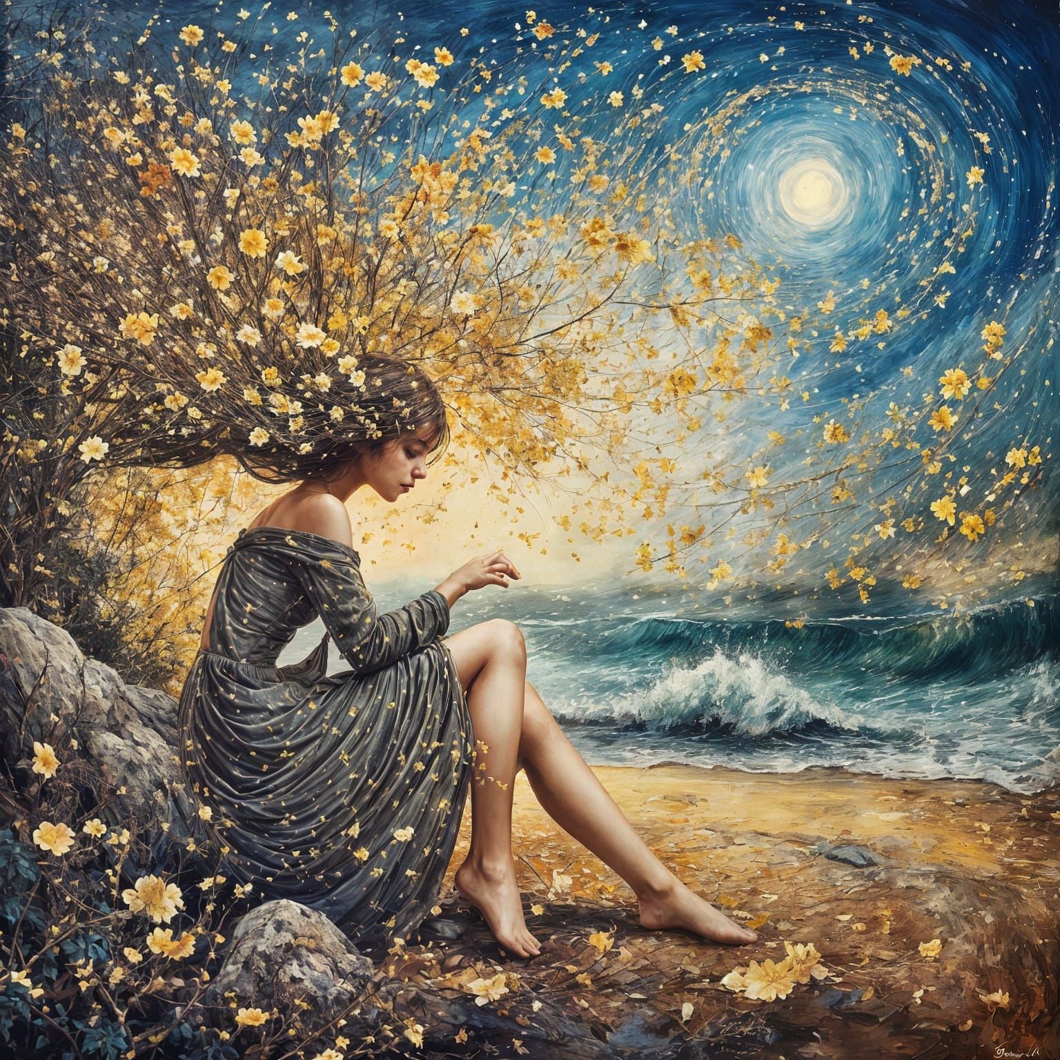 Ethereal Whispers of Wind in a Dreamy Landscape