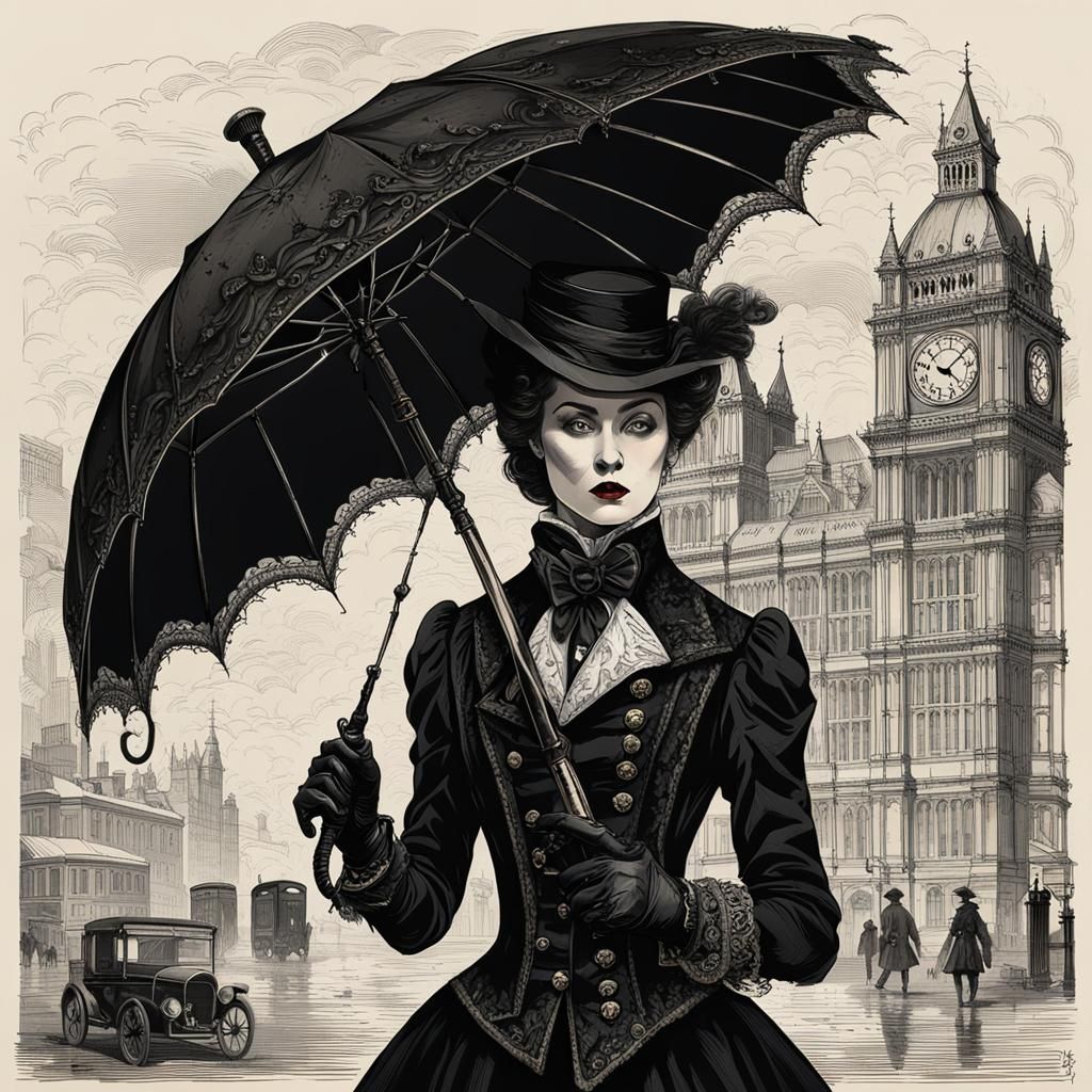Steampunk Vampire Hunter in Victorian London