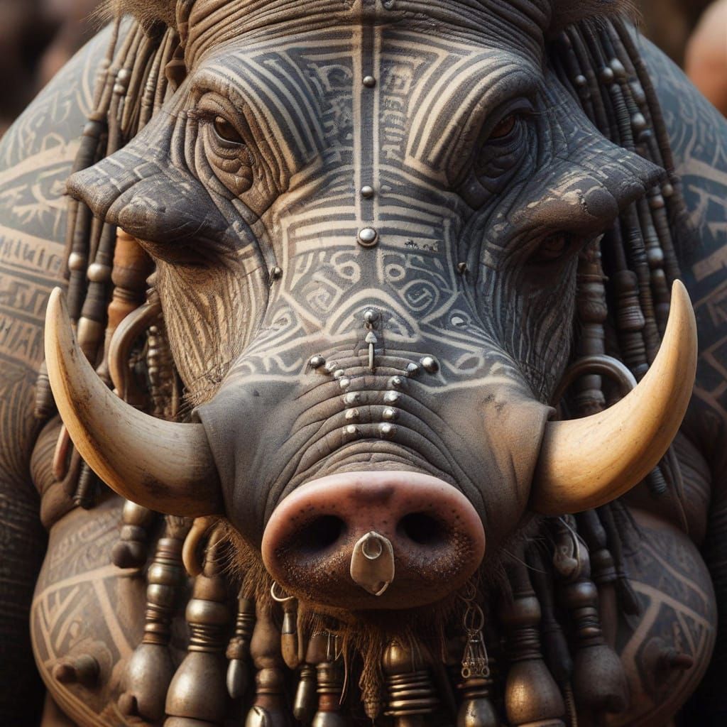 Mythic Legions: Obese Tattooed Tribal Boar Shamans