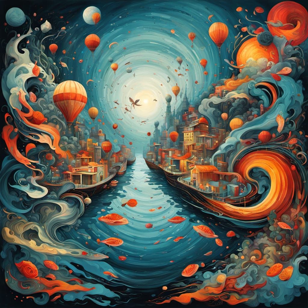 Abstract Surrealism: Chaos Meets Order in Beauty