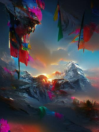 Mount Everest at Sunrise