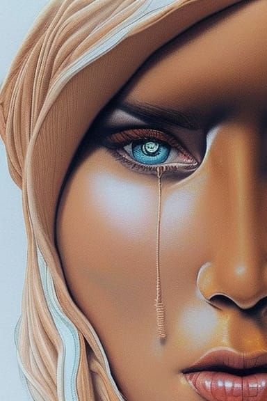 Hyperrealistic Portrait of a Goddess Queen by Artgerm