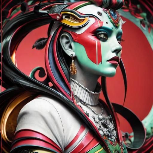 Surreal Psychedelic CGI Image in Vibrant Colors