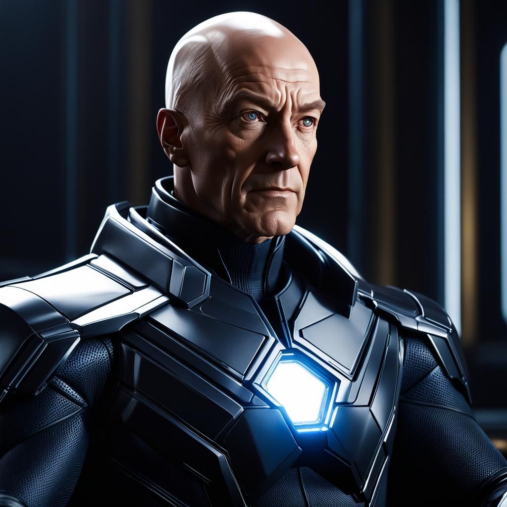 Professor Charles Xavier X-Men, sitting