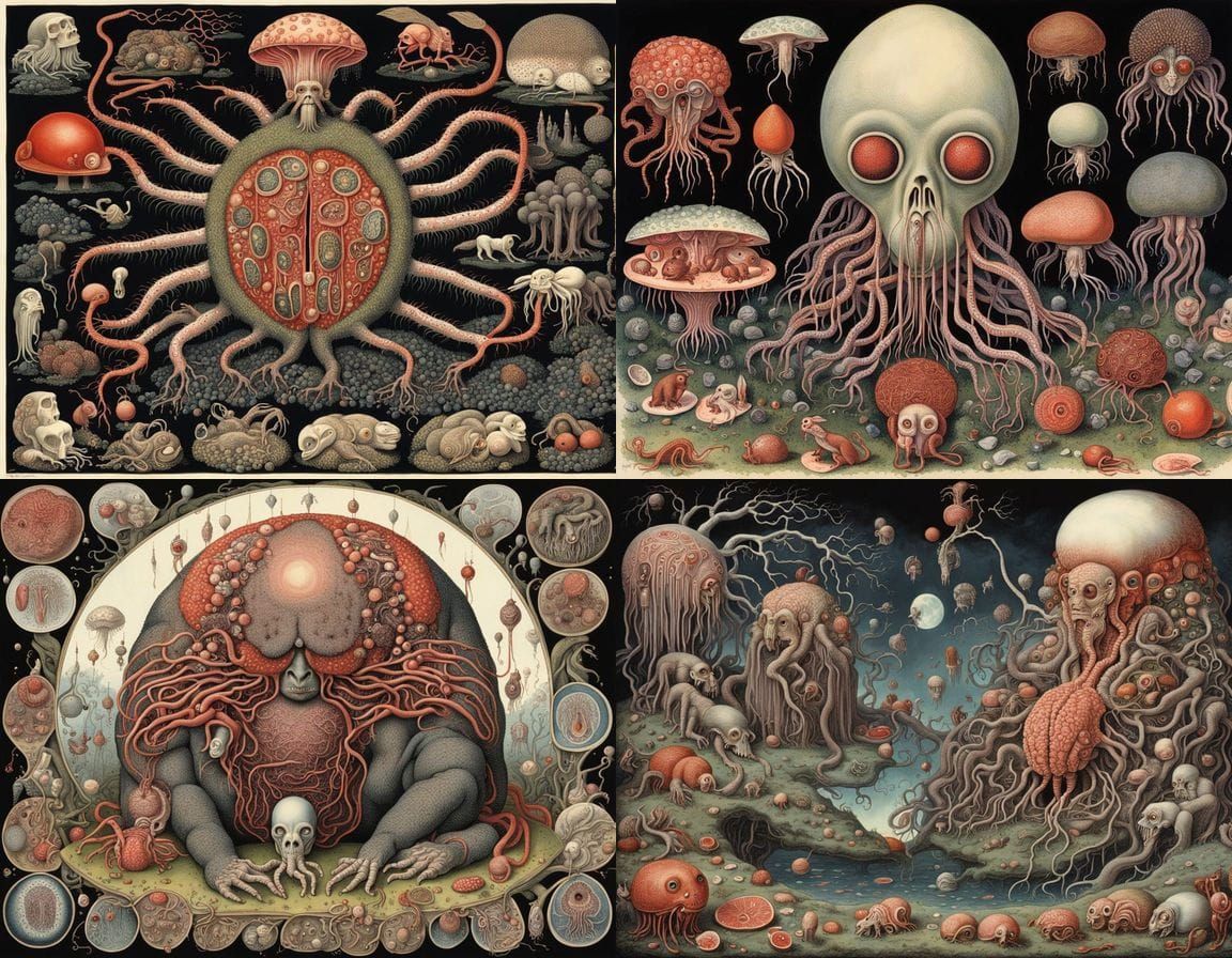 Martian Blubber Homunculus in Noctilucent Anatomy