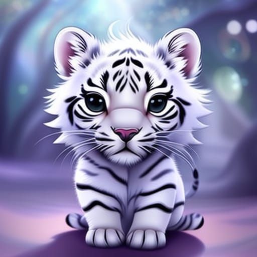 Cute white tiger cub 3