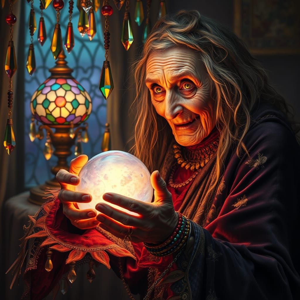 Surrealist Goddess in Velvet Splendor