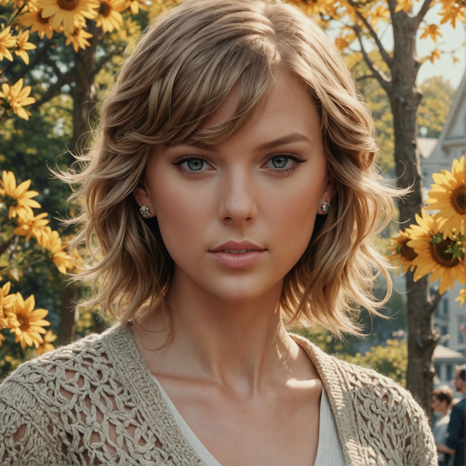 Cardigan Portrait: Detailed Artgerm and WLOP Style