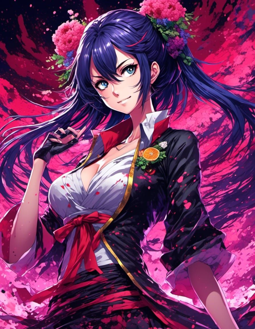 Blood Demon Fruit in Anime Style