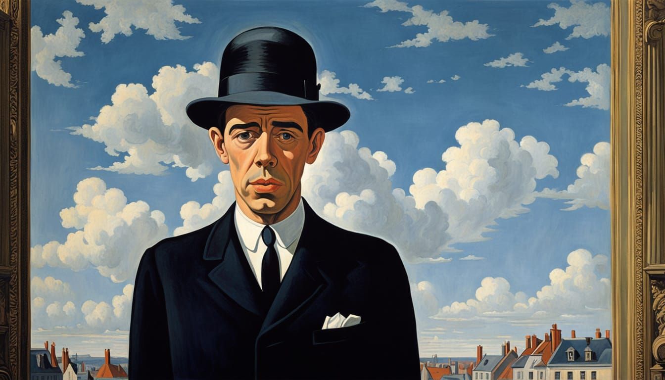 Jacques Brel Portrait in Ligne Claire Style