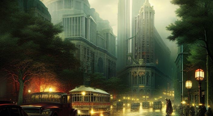 City Zoo: Traffic Light Vision in Digital Splash Art