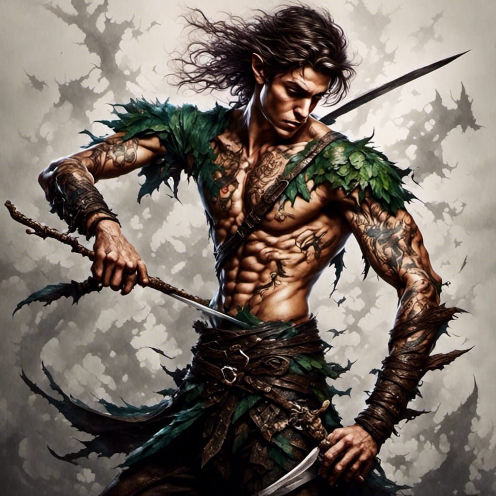 Gritty Peter Pan and the Lost Boys