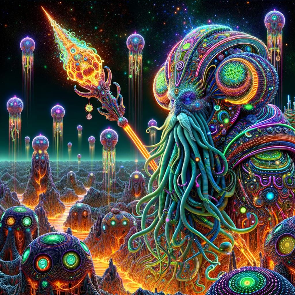 Cyberpunk Space Sorceresses Wield Fiery Whips