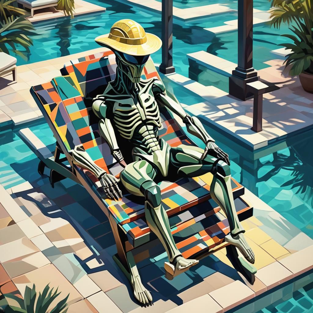 Xenomorph's Cubist Vacation in Key West