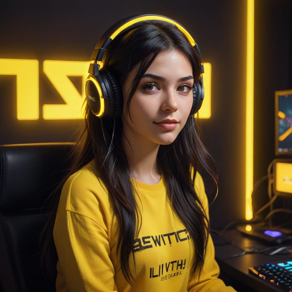 Twitch Streamer in Pixel Art Style